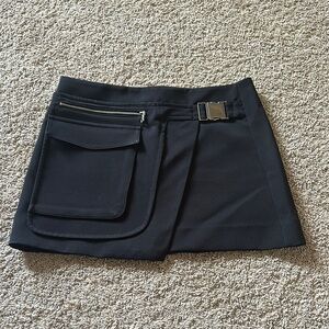 Zara Black Mini Skirt with Pocket Detail